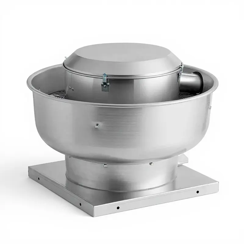 Direct drive upblast restaurant exhaust fan installation Franklin